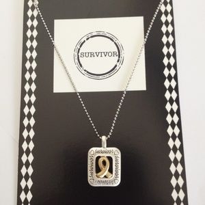 "SURVIVOR" Inspirational CHARM Pendant NECKLACE